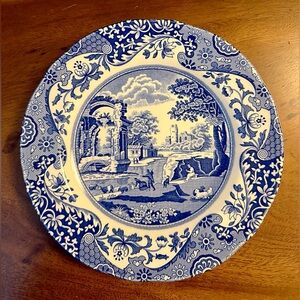 ✨ Spode Blue Italian 7.5” Plate – Made in England – c.1816 Pattern ✨